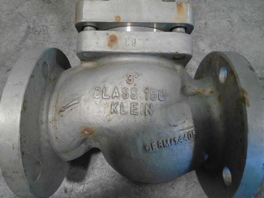 Klein 3" 150# CF8M Globe Valve 205571